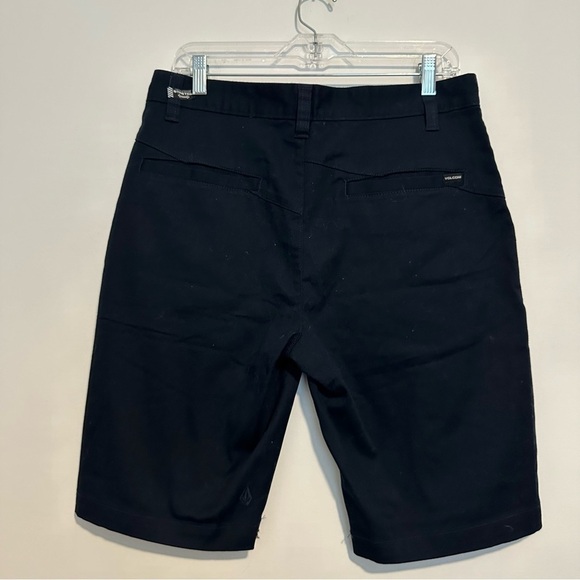 NEW VOLCOM FRICKIN MODERN STRETCH CHINO SHORTS IN DARK NAVY - Picture 10 of 11